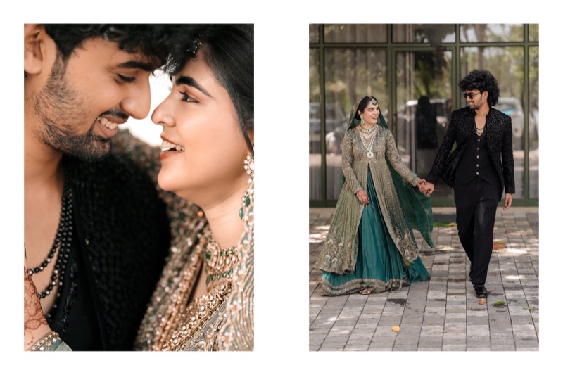 Muslim wedding family